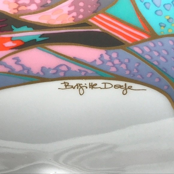 Rosenthal Ceramic bowl, Brigitte Doege Abstract dish German contemporary - Picture 9 of 10